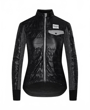CAFE DU CYCLISTE Albertine Women Thermal Jacket - Black-Jackets-