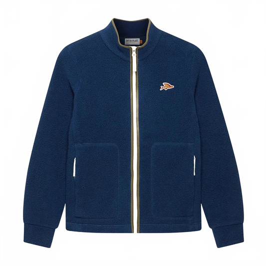 CAFE DU CYCLISTE Domitille Women Fleece Jacket - Navy