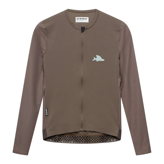 CAFE DU CYCLISTE Andrea Women Super Light LS Jersey - Carob
