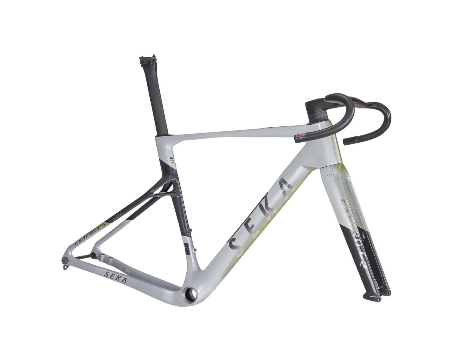 SEKA ExAero GR Gravel Frameset - Stardust Silver