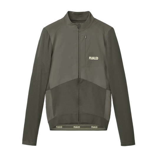 PEDALED Odyssey Windblock Merino Jersey - Grey Ink