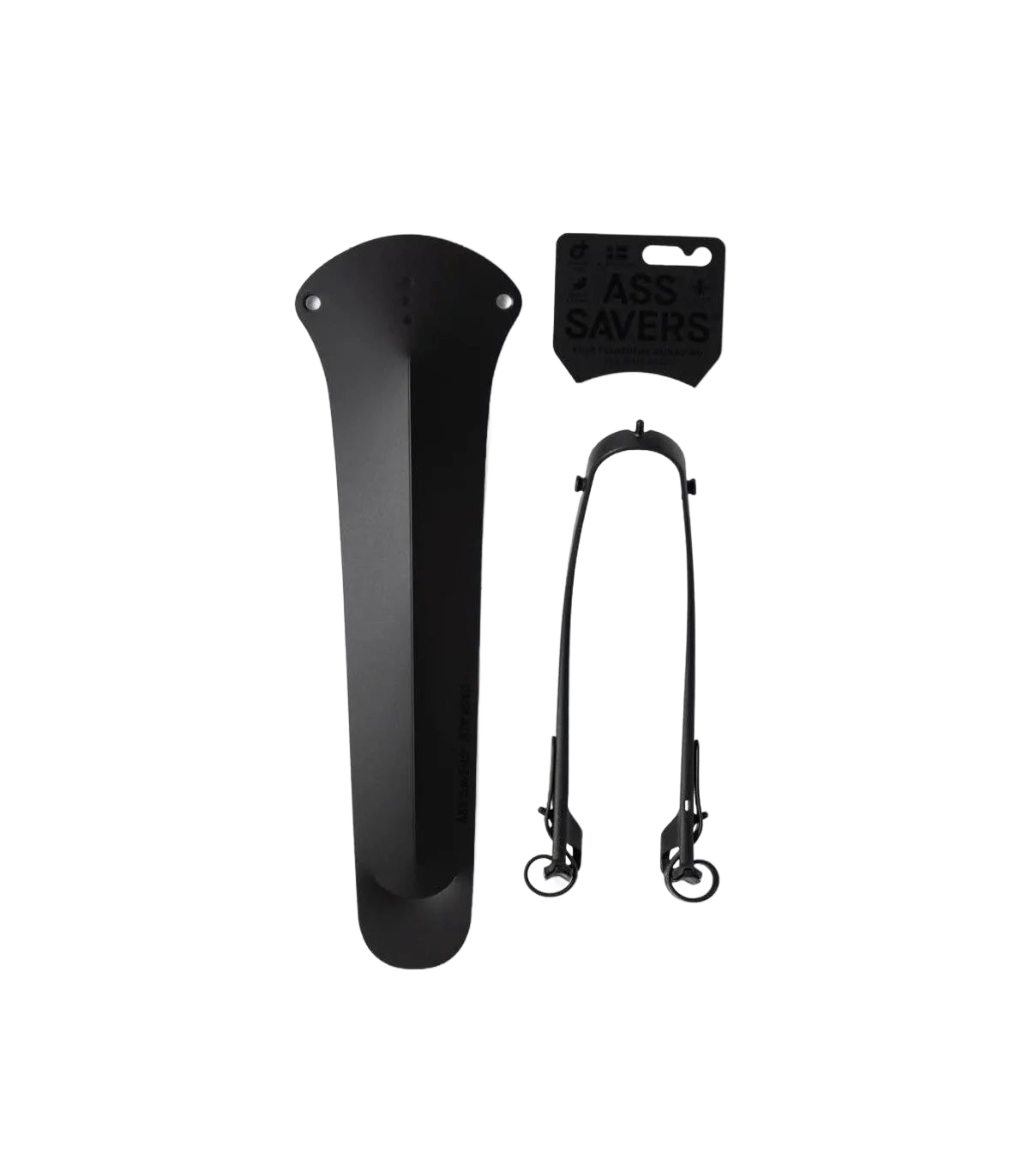 ASS SAVERS Win Wing Road 2 Rear Fender Stealth - Black