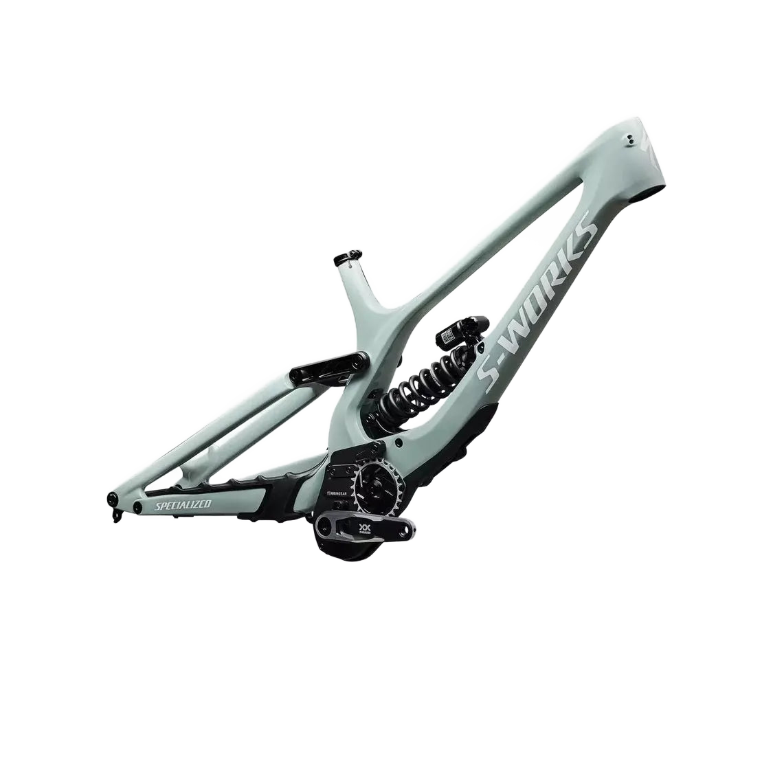 SPECIALIZED Conjunto de cuadro S-Works Demo 11 - Gloss Agave Grey / Metallic White Silver