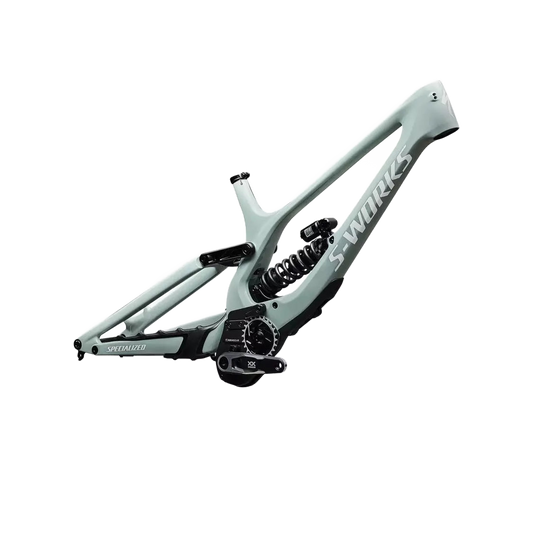 SPECIALIZED Conjunto de cuadro S-Works Demo 11 - Gloss Agave Grey / Metallic White Silver