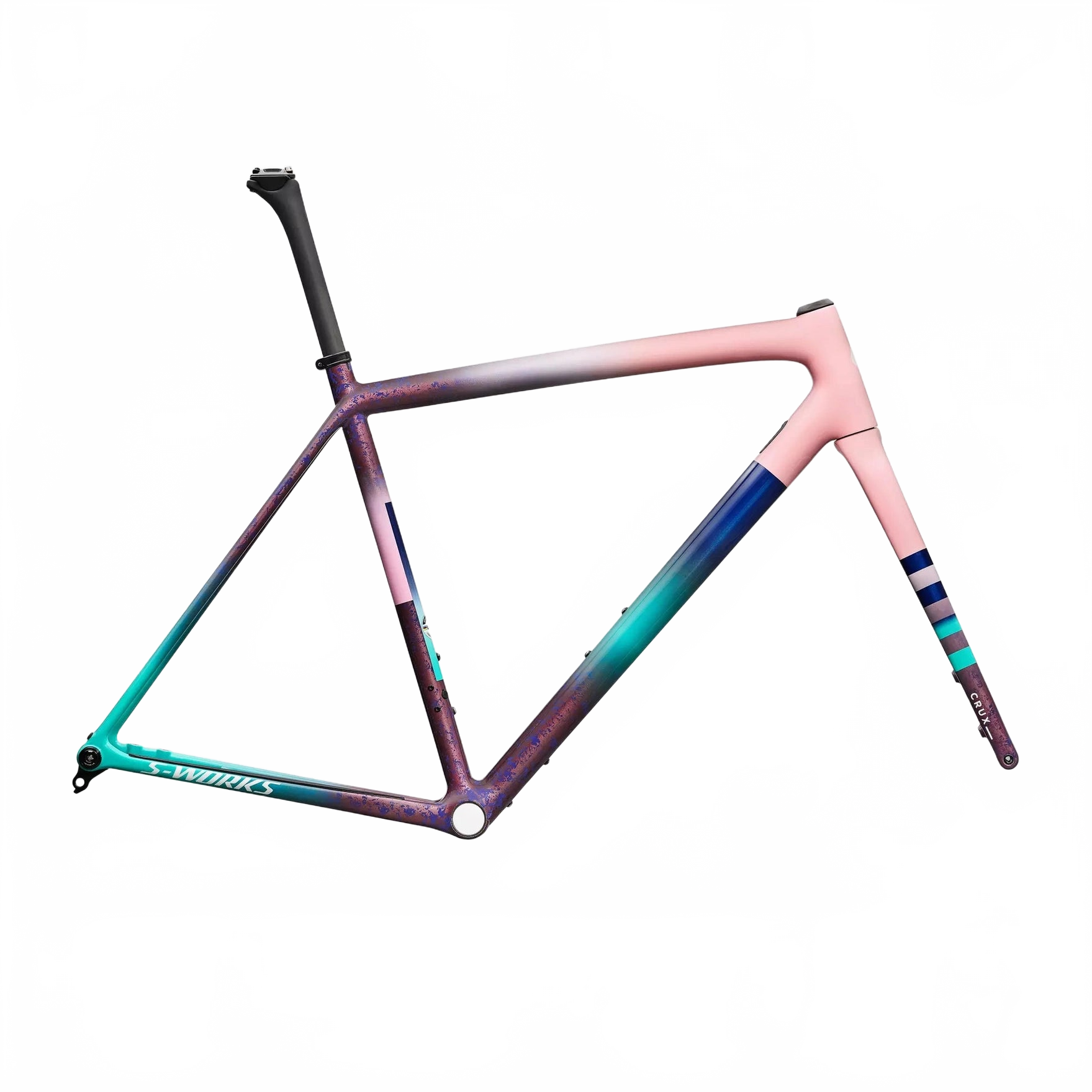 S-Works Crux Frameset 54 Desert Rose/quartz/purple Haze/majesty Blue/lagoon Blue/metallic White