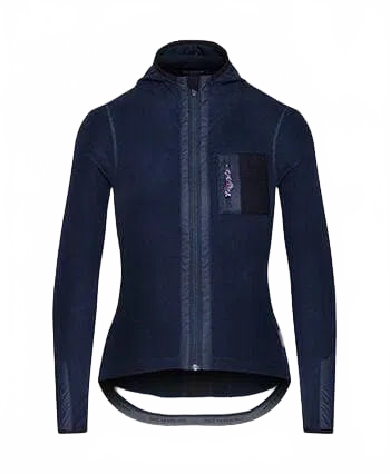CAFE DU CYCLISTE Ingrid Long Sleeve Women Jersey - Navy-Women Long Sleeve Jerseys-