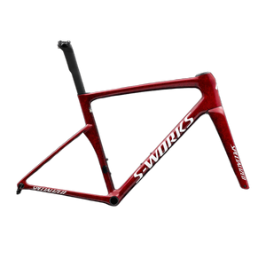 SWorks Tarmac SL9 Road Frameset - FACT 12r Carbon - Vivid Red/Tarmac Black/White
