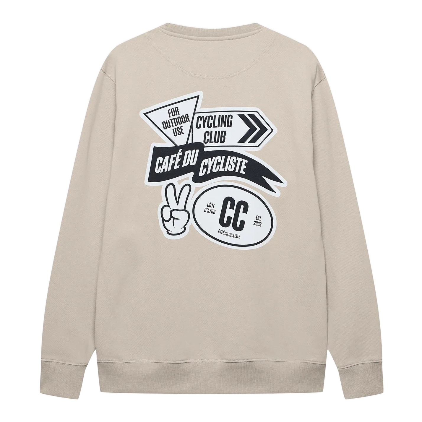 CAFE DU CYCLISTE Marlene Unisex Sweatshirt - Pearl Grey