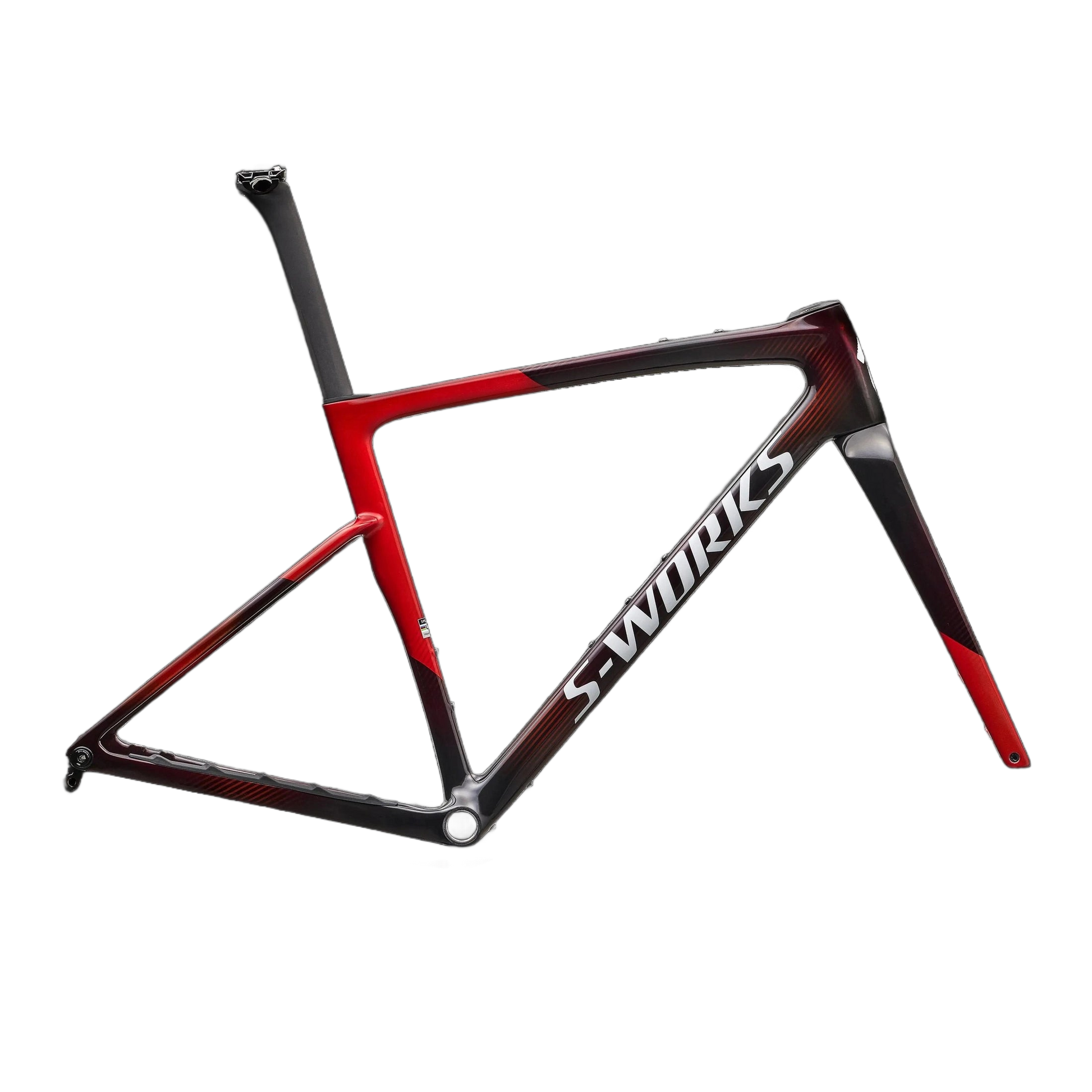 S-Works Crux 5 Frameset - FACT 12r Carbon - Caynmet/Redtnt/Metwhtsil
