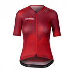 VELOCIO SRAM LUXE Women's Ultralight Mesh Jersey - Red Stroke
