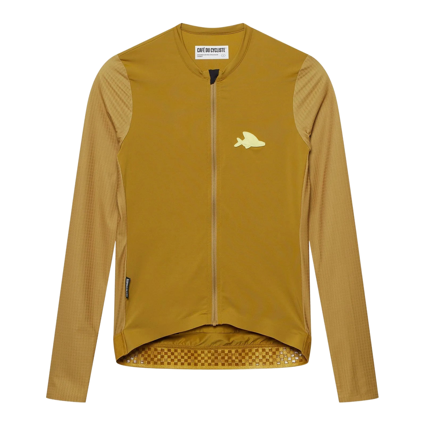 CAFE DU CYCLISTE Andrea Women's LS Jersey - Golden Olive