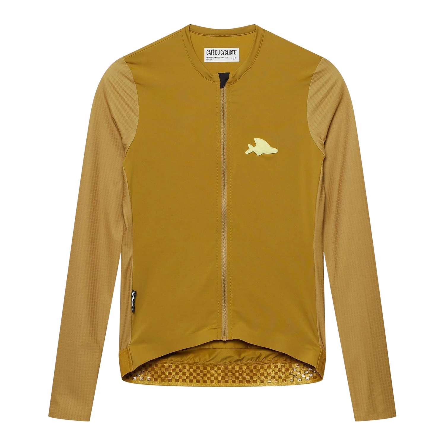 CAFE DU CYCLISTE Andrea Women's LS Jersey - Golden Olive