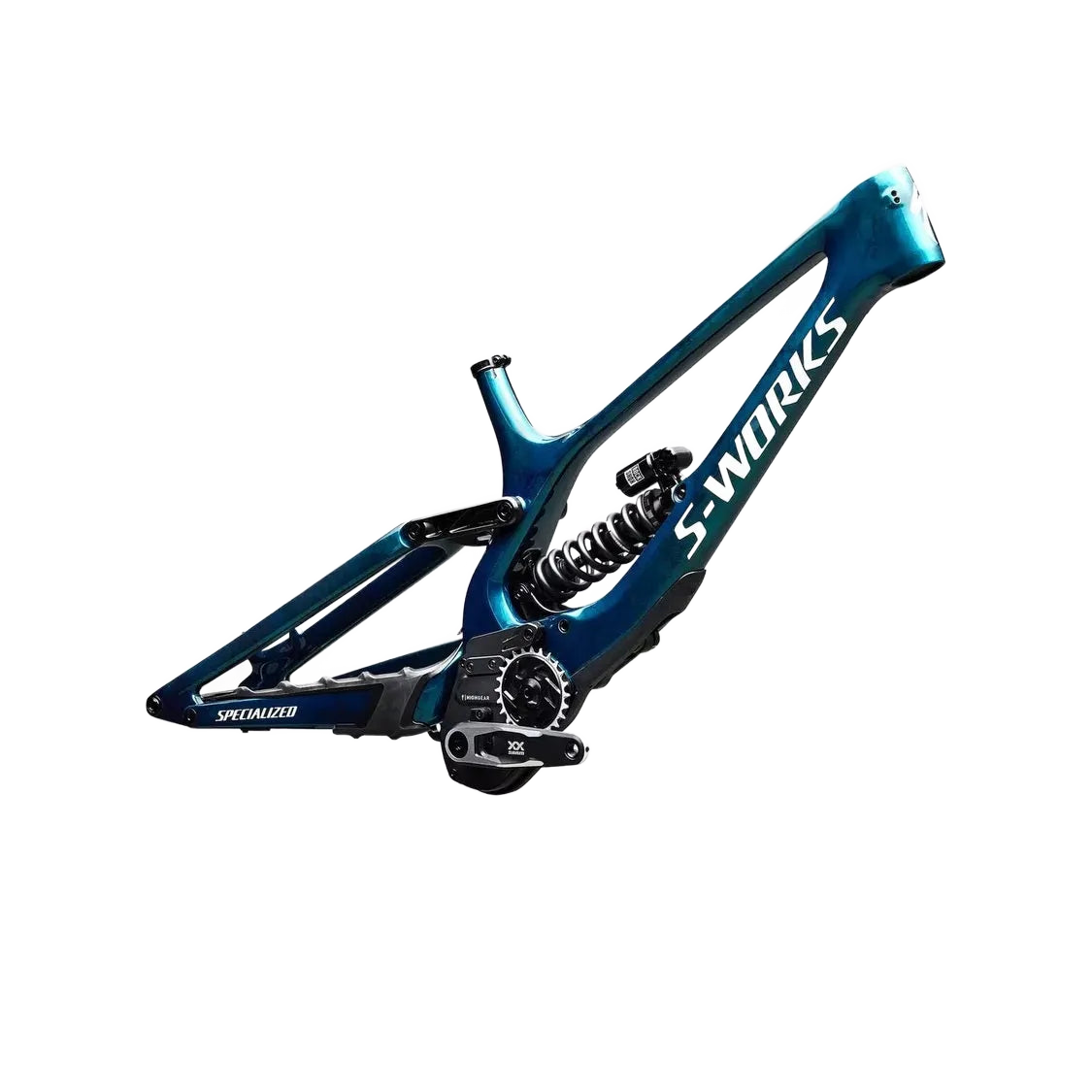 SPECIALIZED Conjunto de cuadro S-Works Demo 11 - Gloss Teal Tint Carbon / Smoke / White