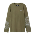 PEDALED Lifewear Double Face Long Sleeve Tee - Military Green