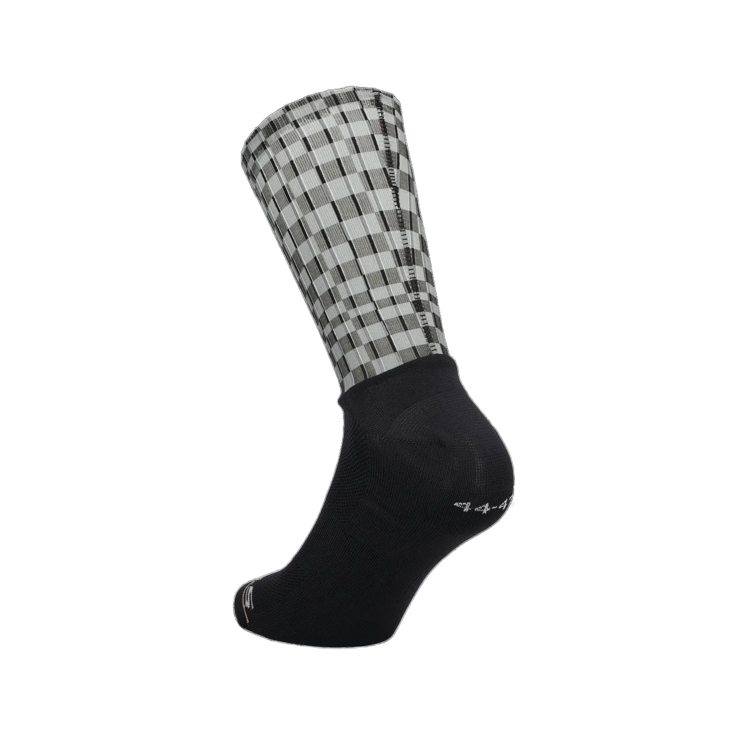 Q36.5 Dottore Aero 19 Socks Check - Grey