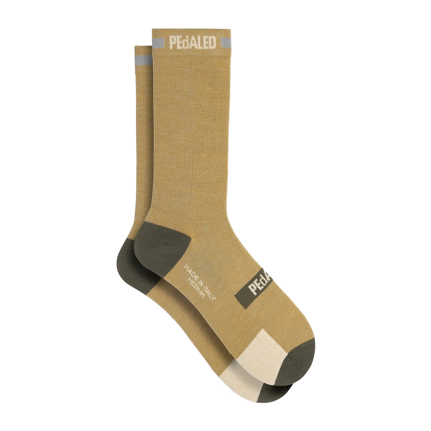 PEDALED Odyssey Merino Reflective Socks - Light Green