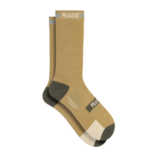 PEDALED Odyssey Merino Reflective Socks - Light Green