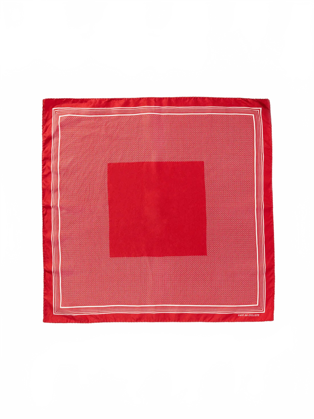 CAFE DU CYCLISTE Carré De Soie Silk Neck Scarf - Red