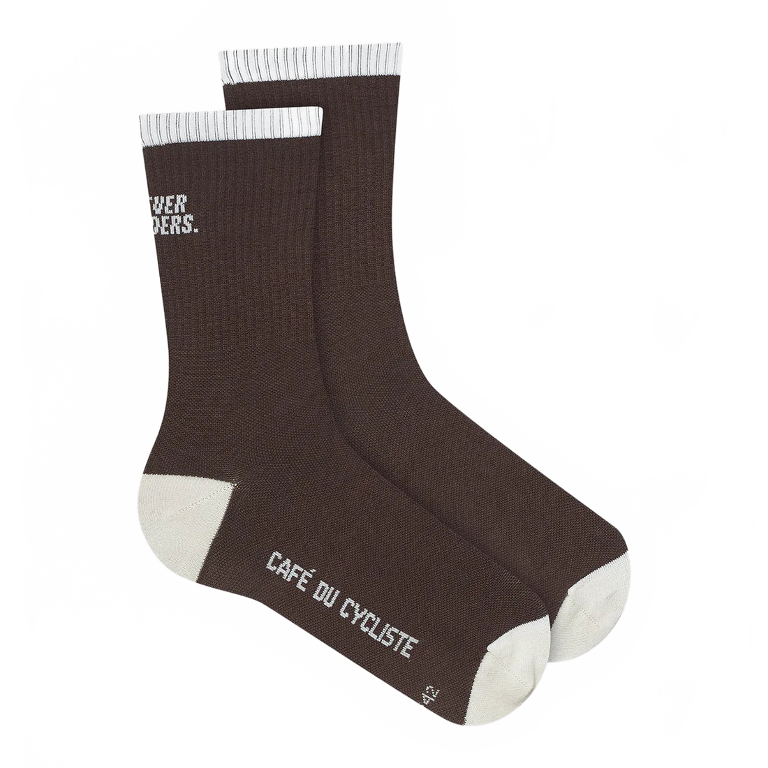 CAFE DU CYCLISTE Motto Cycling Socks - Chocolate
