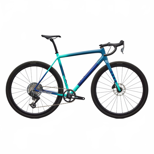 SPECIALIZED Crux Expert 2026 Gravel Bike Sram Rival AXS E1 XPLR - Grey Blue/lagoon Blue/dune White/majesty Blue