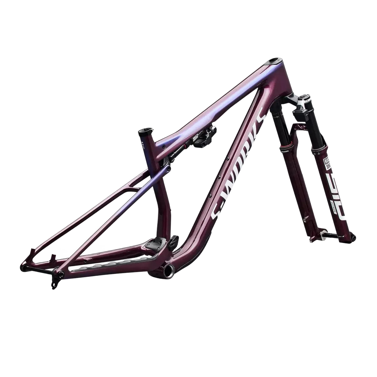 SPECIALIZED S-Works Epic 9 MTB Frameset - Gloss Bordeaux Metallic / Blue Pearl Edge Fade / Metallic White Silver