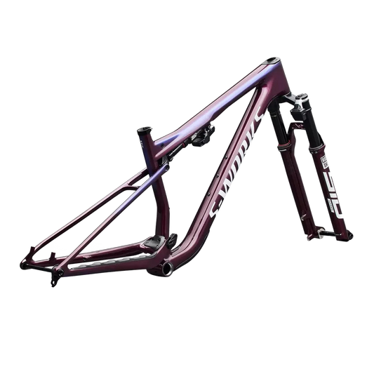 SPECIALIZED S-Works Epic 9 MTB Frameset - Gloss Bordeaux Metallic / Blue Pearl Edge Fade / Metallic White Silver