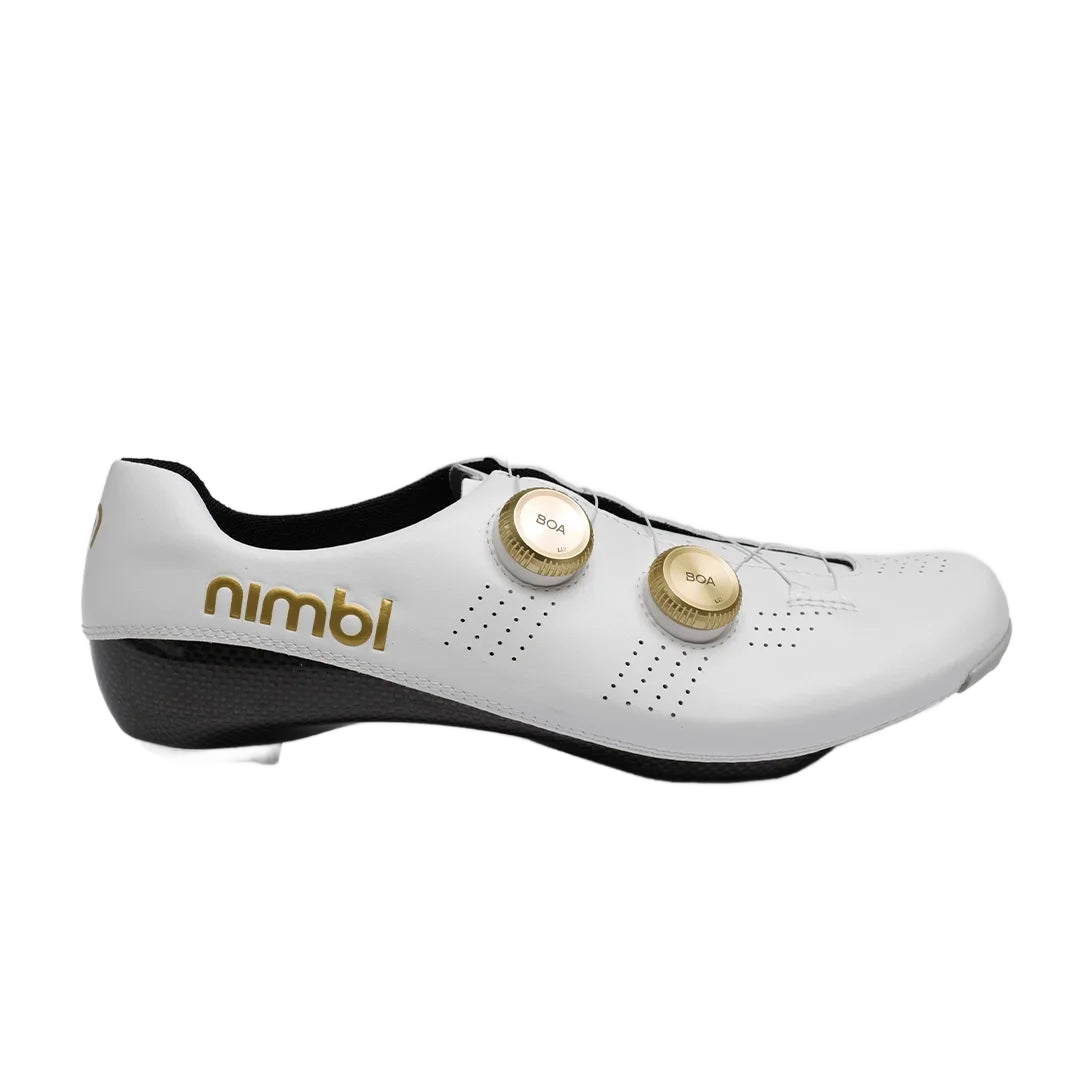 NIMBL Road Cycling Shoes Ultimate Exceed 2026 - White/Gold