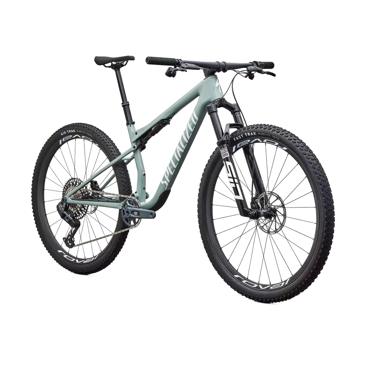 SPECIALIZED Epic 9 Expert Complete MTB - Gloss Agave Grey / Metallic White Silver