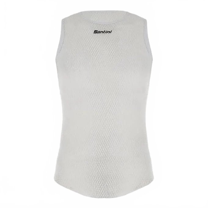 SANTINI Alpha Sleeveless Base Layer - White