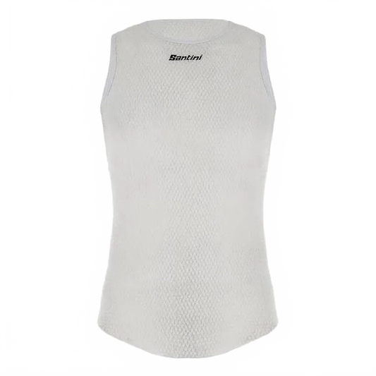 SANTINI Alpha Sleeveless Base Layer - White
