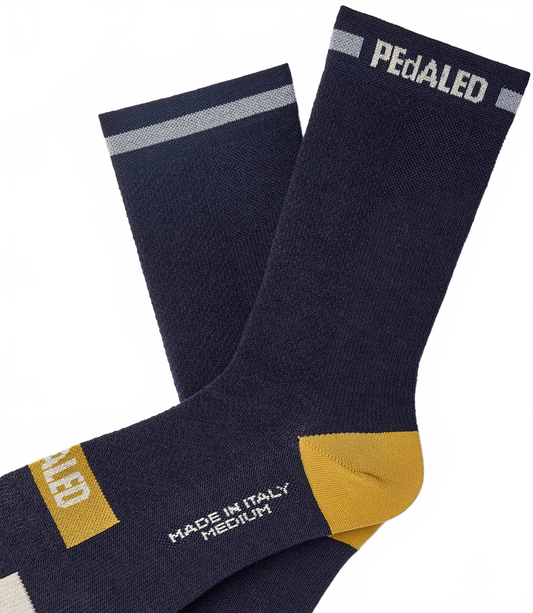 PEDALED Odyssey Merino Reflective Socks - Dark Navy