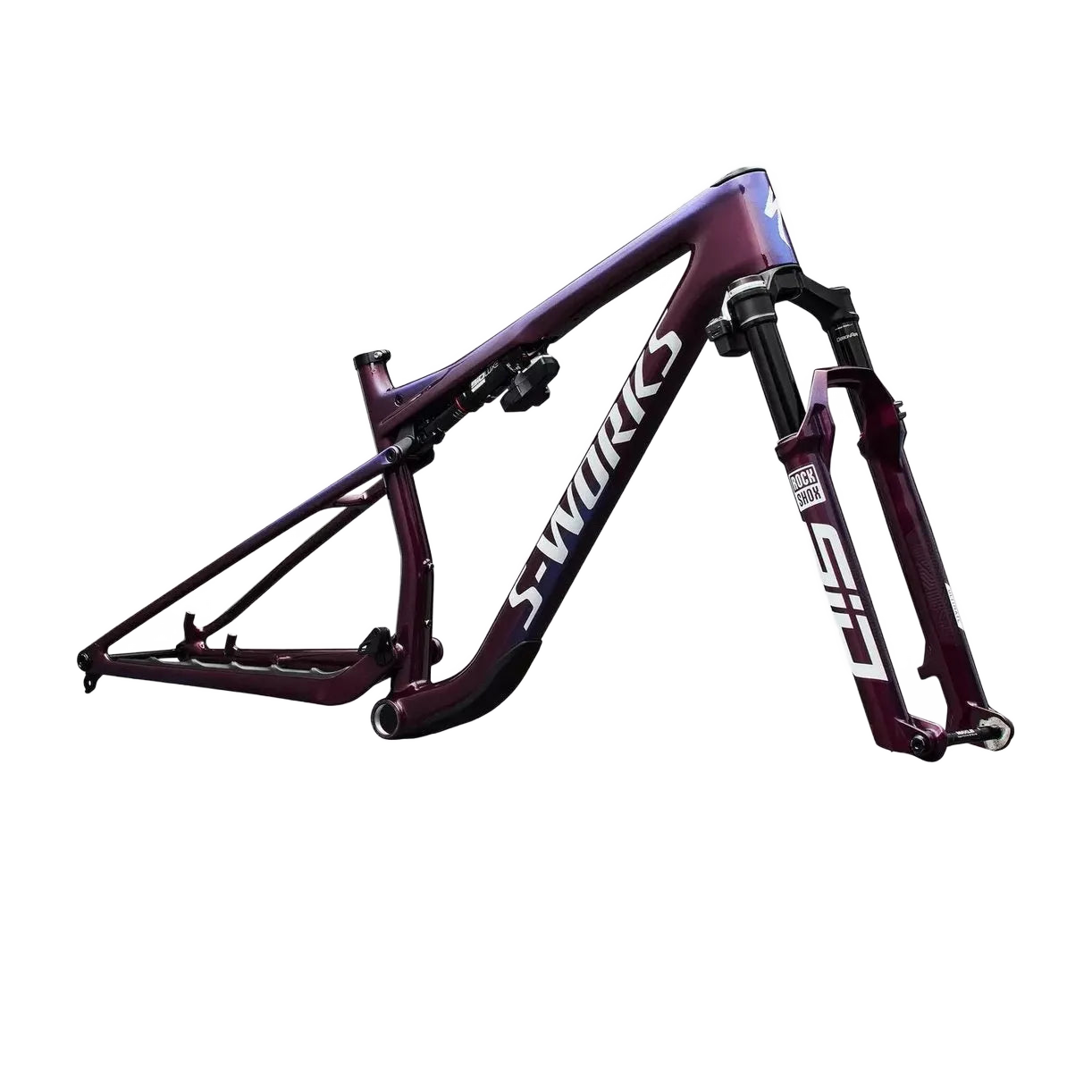 SPECIALIZED S-Works Epic 9 MTB Frameset - Gloss Bordeaux Metallic / Blue Pearl Edge Fade / Metallic White Silver