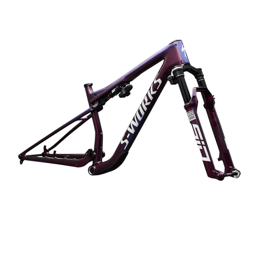 SPECIALIZED S-Works Epic 9 MTB Frameset - Gloss Bordeaux Metallic / Blue Pearl Edge Fade / Metallic White Silver