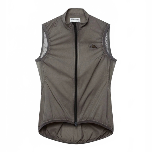 CAFE DU CYCLISTE Edith Women Gilet - Cold Dye Charcoal