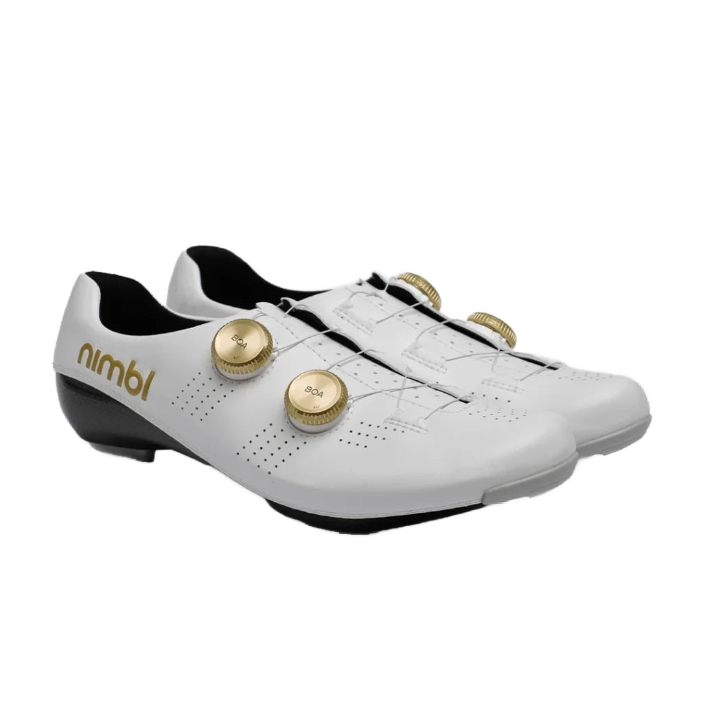 NIMBL Road Cycling Shoes Ultimate Exceed 2026 - White/Gold