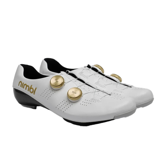 NIMBL Road Cycling Shoes Ultimate Exceed 2026 - White/Gold