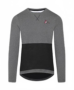 CAFE DU CYCLISTE Angele Long Sleeve Jersey - Grey Black-Long Sleeve Jerseys-