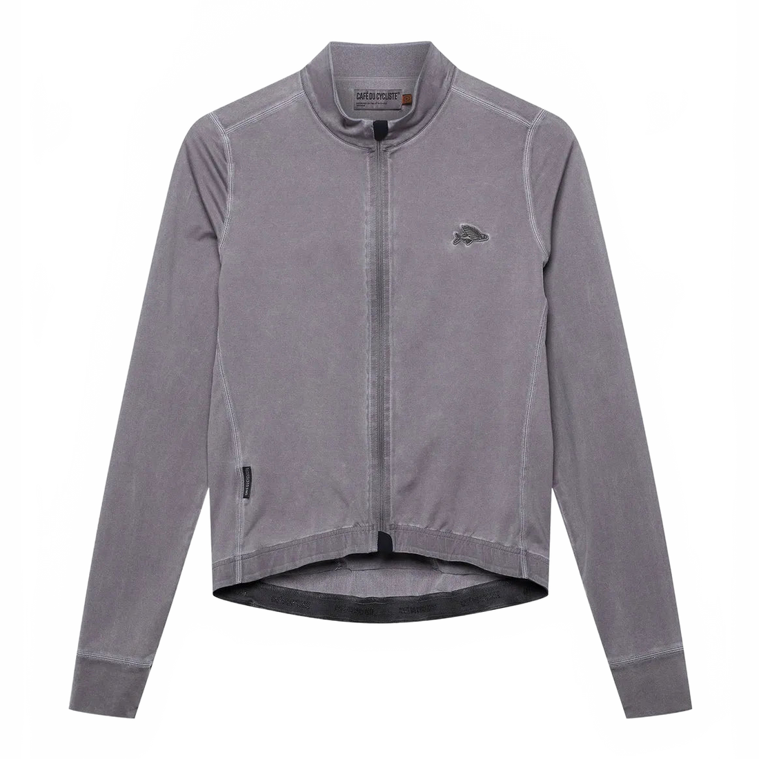 CAFE DU CYCLISTE Charlie Long Sleeve Brushed Jersey - Cold Dye Charcoal