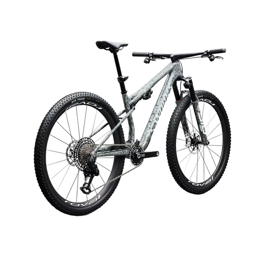 SPECIALIZED S-Works Epic 9 Complete MTB - Gloss Metallic Obsidian Multi Color Dry Impasto/ Metallic White Silver