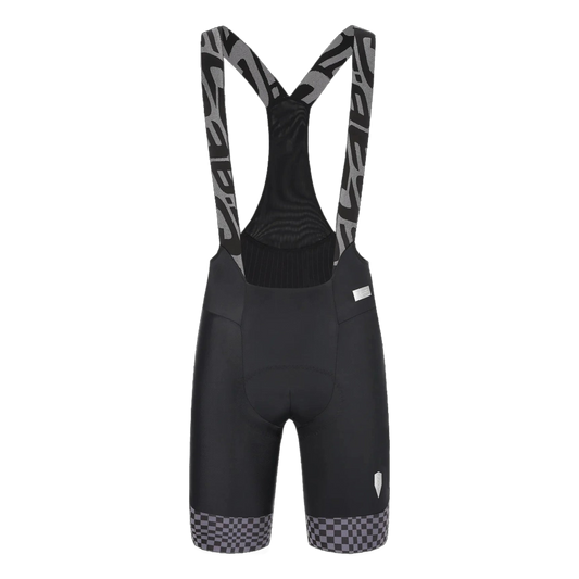 Q36.5 Gregarius Pro Bib Shorts - Check Grey