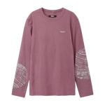 PEDALED Lifewear Double Face Long Sleeve Tee - Raisin Purple