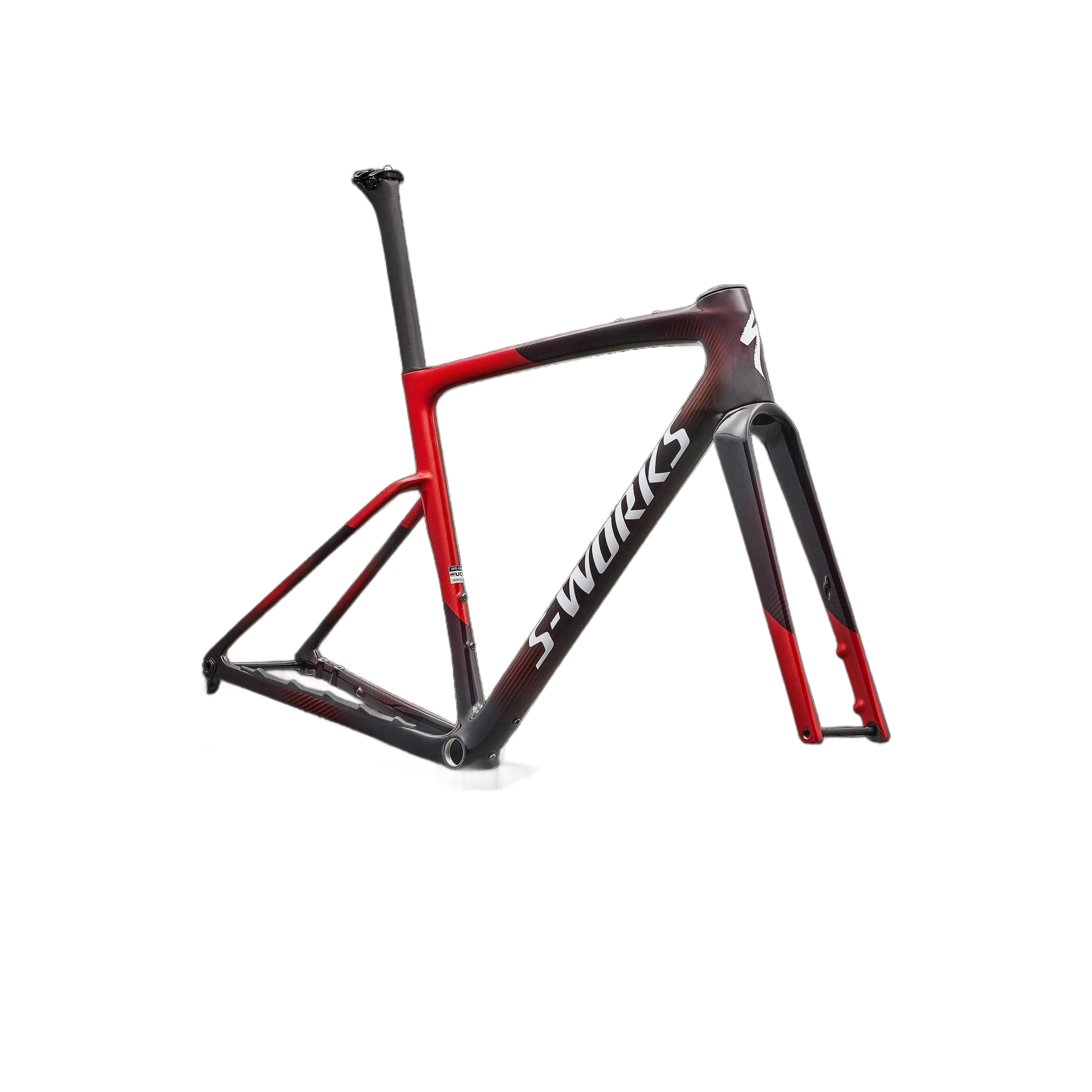 S-Works Crux 5 Frameset - FACT 12r Carbon - Caynmet/Redtnt/Metwhtsil