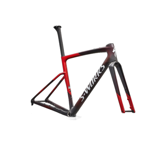 S-Works Crux 5 Frameset - FACT 12r Carbon - Caynmet/Redtnt/Metwhtsil