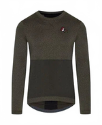 CAFE DU CYCLISTE Angele Long Sleeve Jersey - Gunmetal Green-Long Sleeve Jerseys-