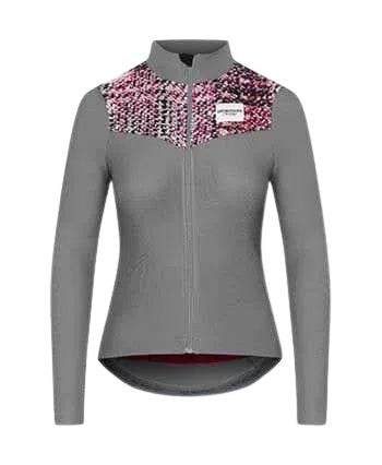 CAFE DU CYCLISTE Clemence Women Long Sleeve Jersey - Dark Grey-Women Long Sleeve Jerseys-