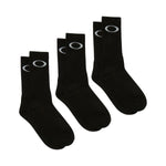 OAKLEY ELLIPSE CREW SOCKS PACK 3 - Black