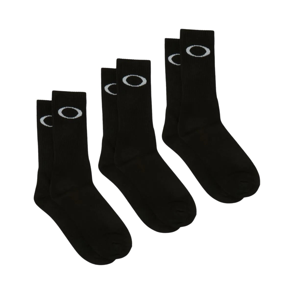 OAKLEY ELLIPSE CREW SOCKS PACK 3 - Black