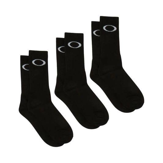 OAKLEY ELLIPSE CREW SOCKS PACK 3 - Black