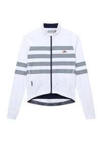 CAFE DU CYCLISTE Charlie Brushed Long Sleeve Jersey - Mariniere