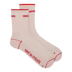 CAFE DU CYCLISTE Motto Summer Socks- Red on Rosa